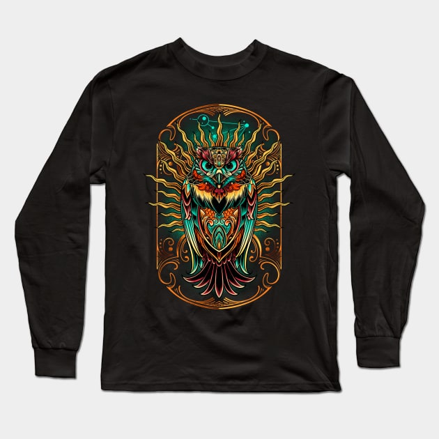 Owl Long Sleeve T-Shirt by angoes25